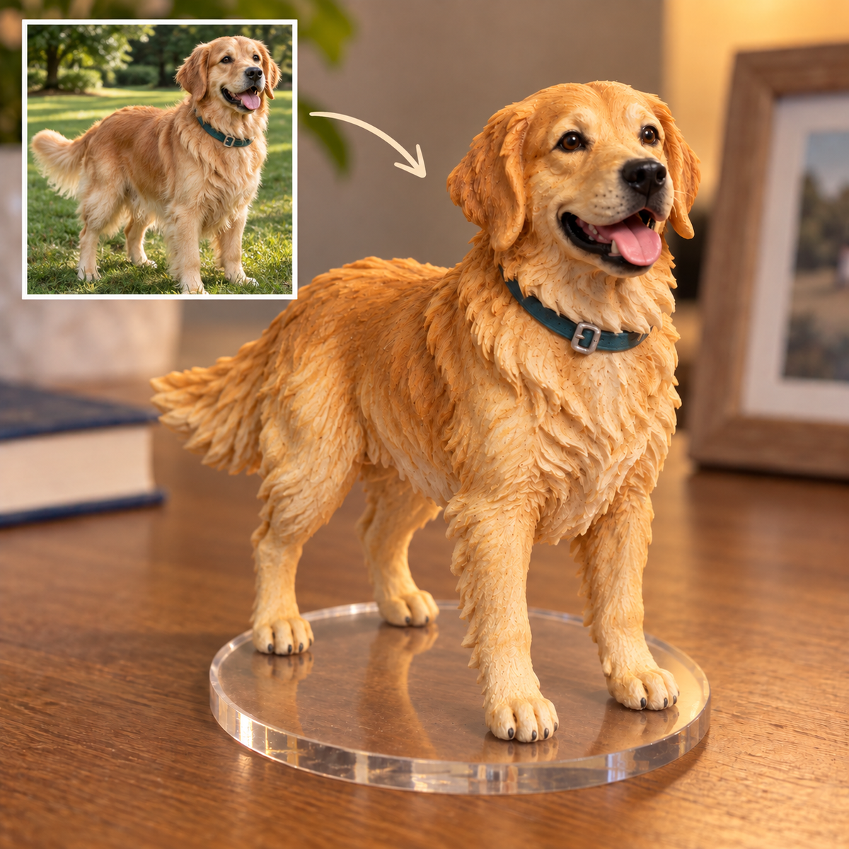 Custom Pet 3D Figurine from Photo | Personalized Pet Gift