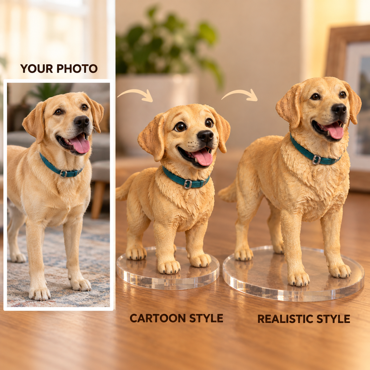 Custom Pet 3D Figurine from Photo | Personalized Pet Gift