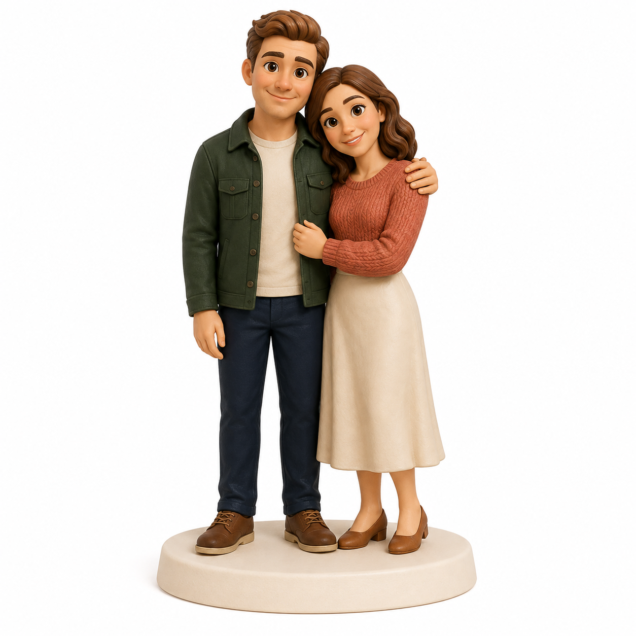 Custom Anniversary 3D Figurine from Photo | Personalized Anniversary Gift