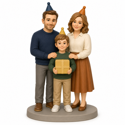 Custom Birthday 3D Figurine from Photo | Personalized Birthday Gift