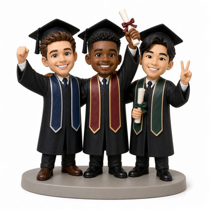 Custom Graduation 3D Figurine from Photo | Personalized Graduation Gift
