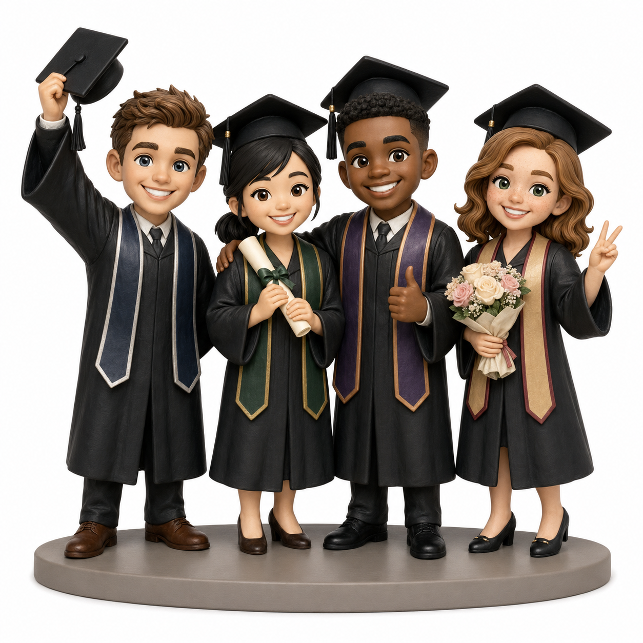 Custom Graduation 3D Figurine from Photo | Personalized Graduation Gift