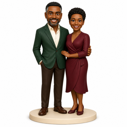 Custom Anniversary 3D Figurine from Photo | Personalized Anniversary Gift