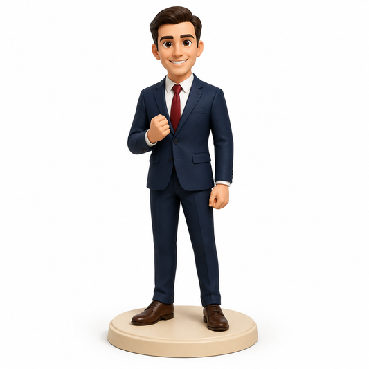 Custom Anniversary 3D Figurine from Photo | Personalized Anniversary Gift