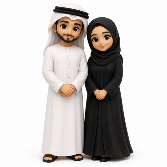 Custom Couple 3D Figurine from Photo | Personalized Couple Gift