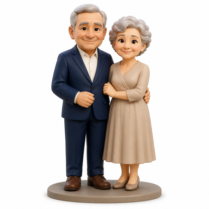 Custom Anniversary 3D Figurine from Photo | Personalized Anniversary Gift