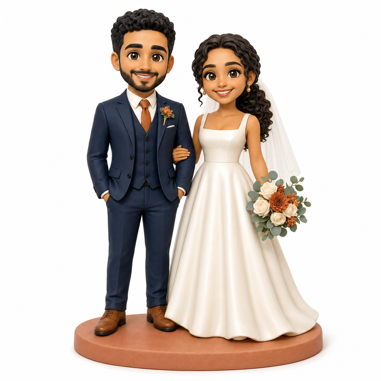Custom Wedding 3D Figurine from Photo | Personalized Wedding Gift
