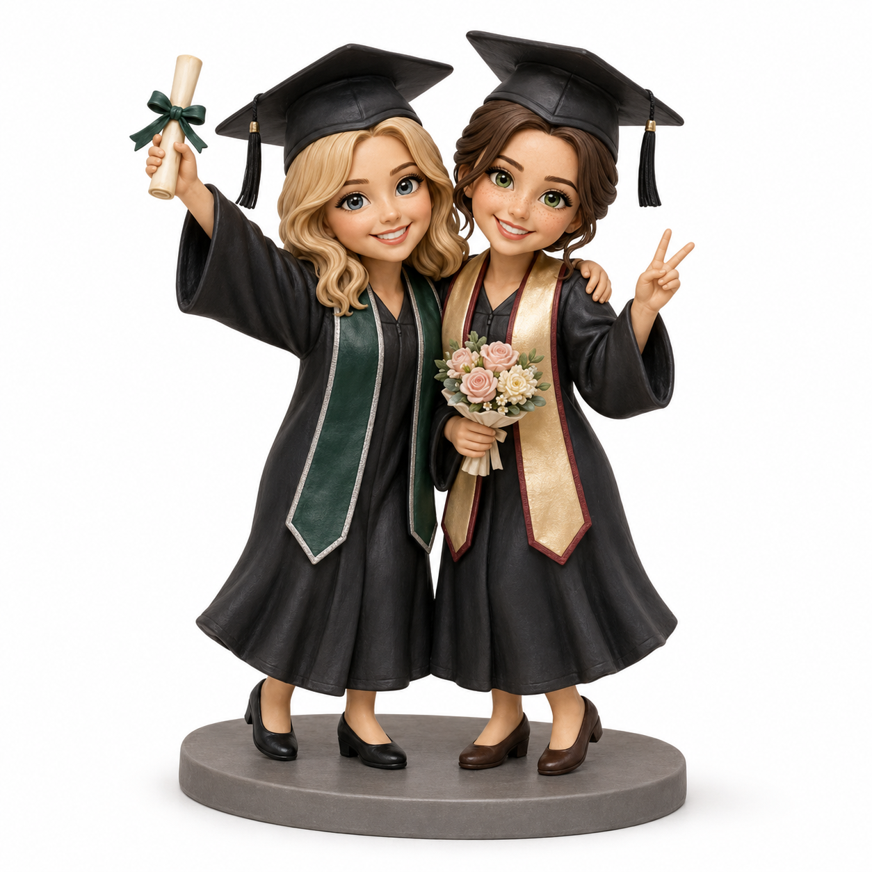 Custom Graduation 3D Figurine from Photo | Personalized Graduation Gift