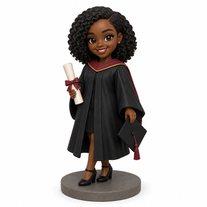 Custom Graduation 3D Figurine from Photo | Personalized Graduation Gift