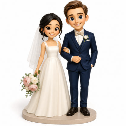 Custom Wedding 3D Figurine from Photo | Personalized Wedding Gift