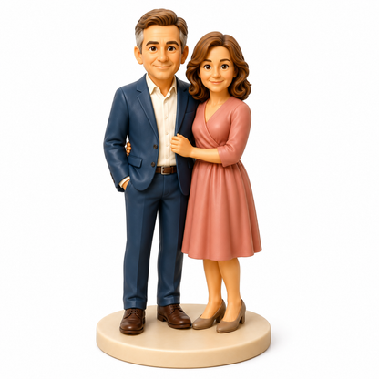 Custom Anniversary 3D Figurine from Photo | Personalized Anniversary Gift