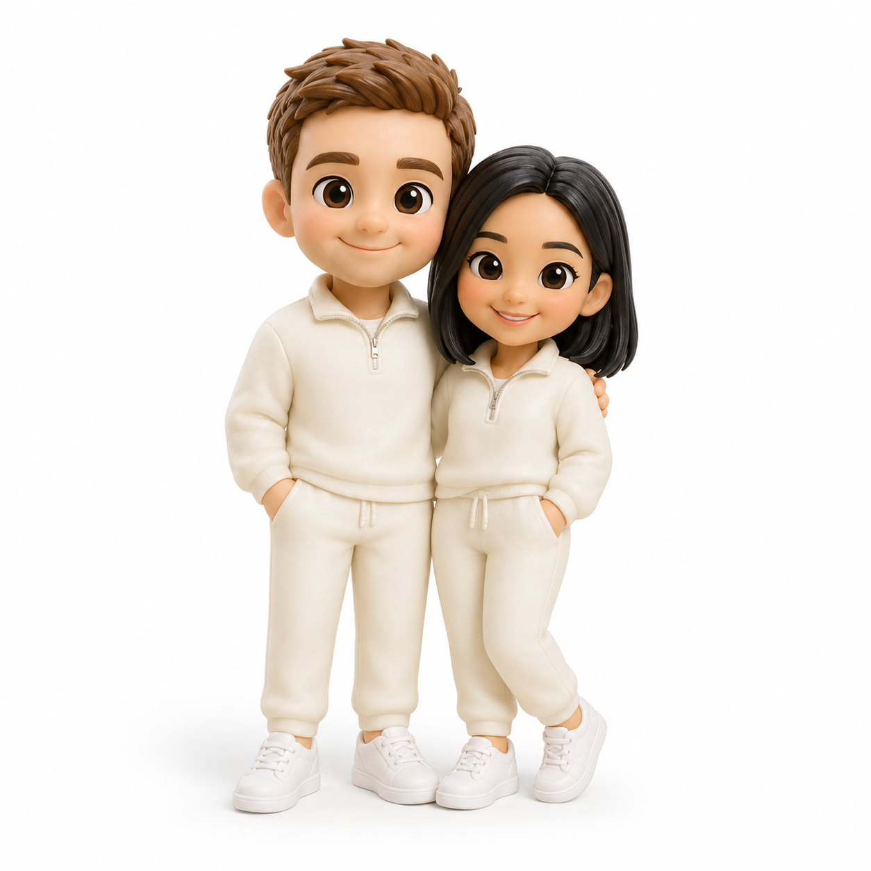 Custom Couple 3D Figurine from Photo | Personalized Couple Gift