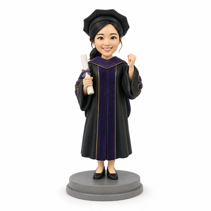 Custom Graduation 3D Figurine from Photo | Personalized Graduation Gift