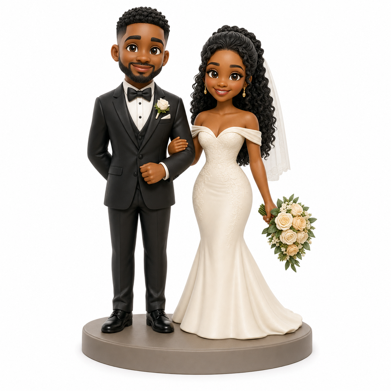 Custom Wedding 3D Figurine from Photo | Personalized Wedding Gift
