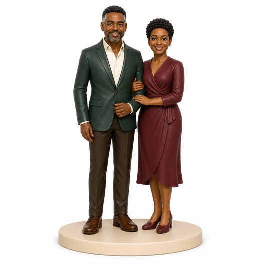 Custom Anniversary 3D Figurine from Photo | Personalized Anniversary Gift