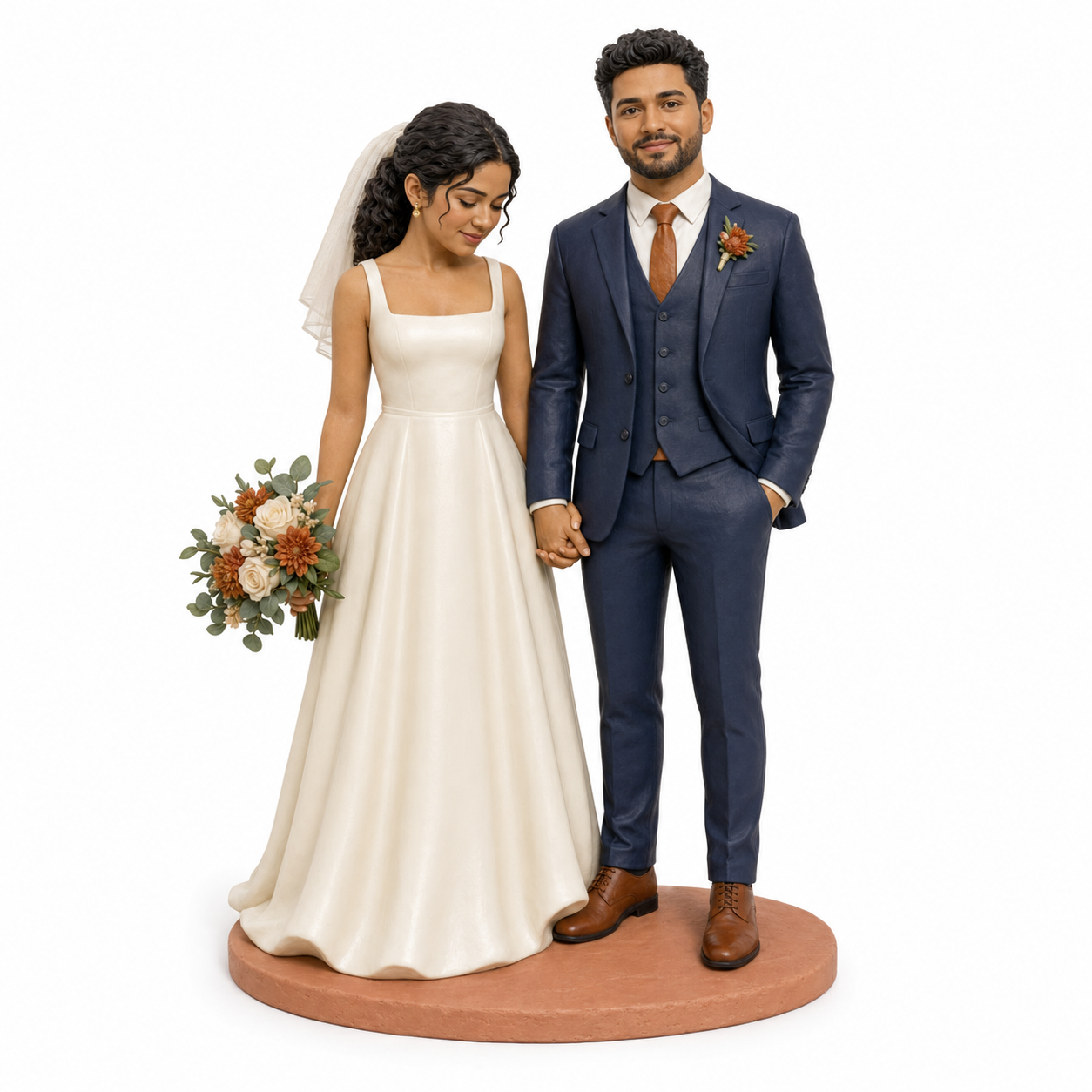 Custom Wedding 3D Figurine from Photo | Personalized Wedding Gift