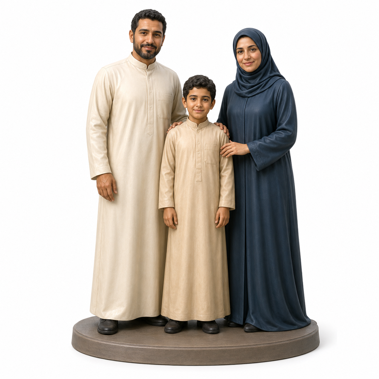 Custom Family 3D Figurine from Photo | Personalized Family Gift