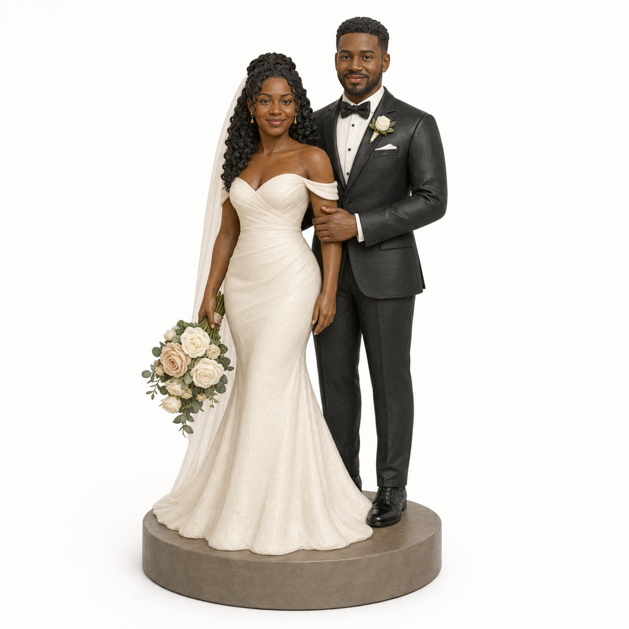 Custom Wedding 3D Figurine from Photo | Personalized Wedding Gift