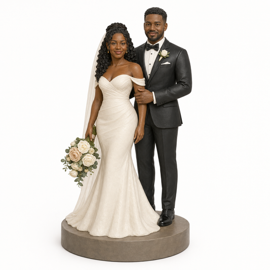 Custom Wedding 3D Figurine from Photo | Personalized Wedding Gift