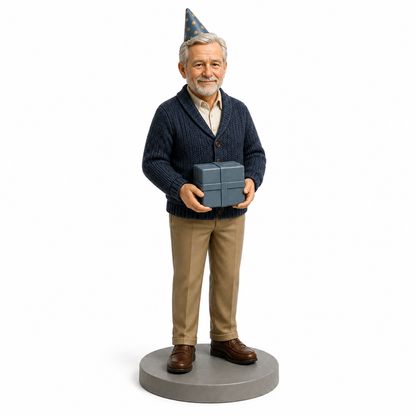 Custom Birthday 3D Figurine from Photo | Personalized Birthday Gift