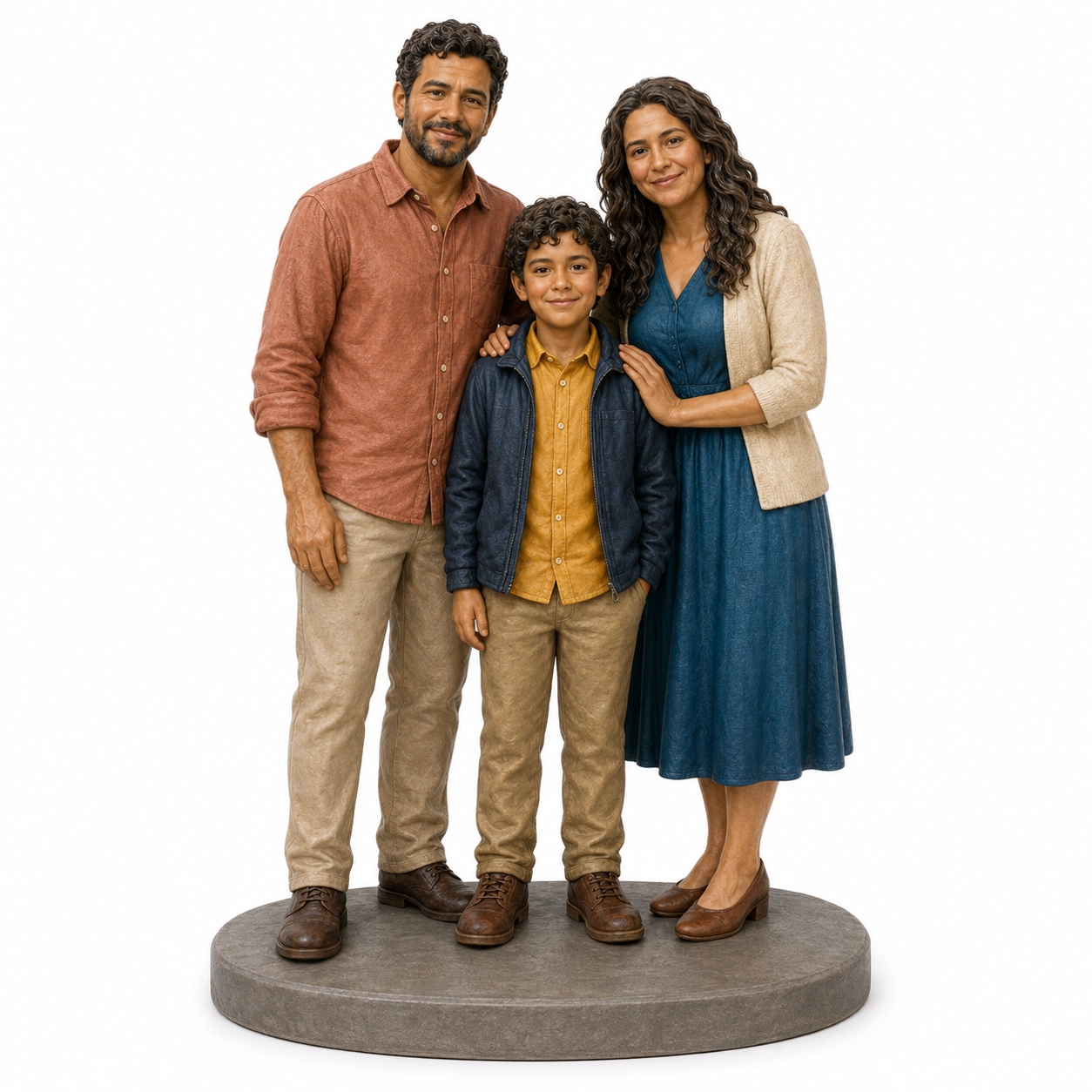 Custom Family 3D Figurine from Photo | Personalized Family Gift