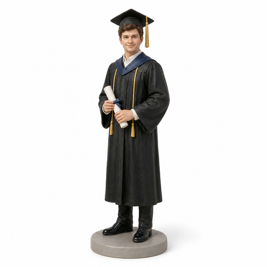 Custom Graduation 3D Figurine from Photo | Personalized Graduation Gift