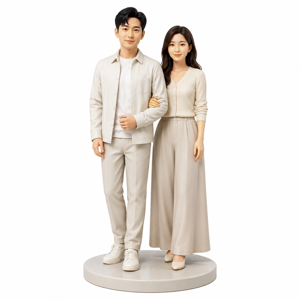 Custom Couple 3D Figurine from Photo | Personalized Couple Gift