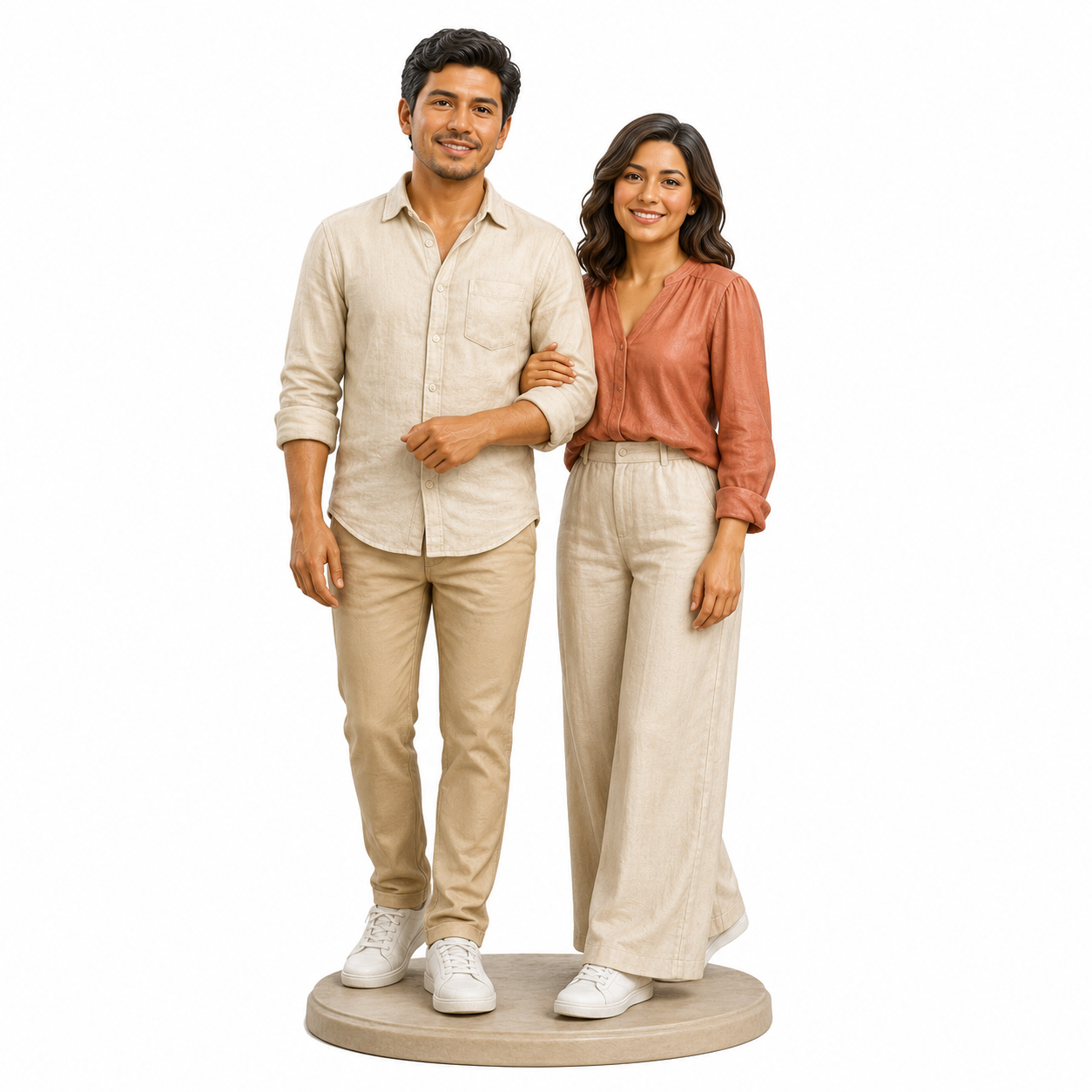 Custom Couple 3D Figurine from Photo | Personalized Couple Gift