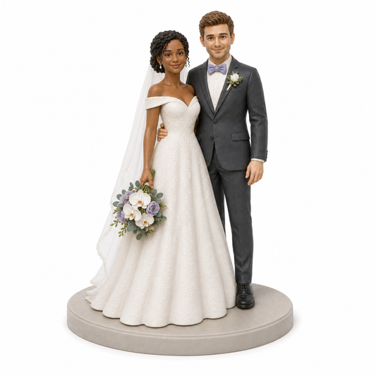 Custom Wedding 3D Figurine from Photo | Personalized Wedding Gift