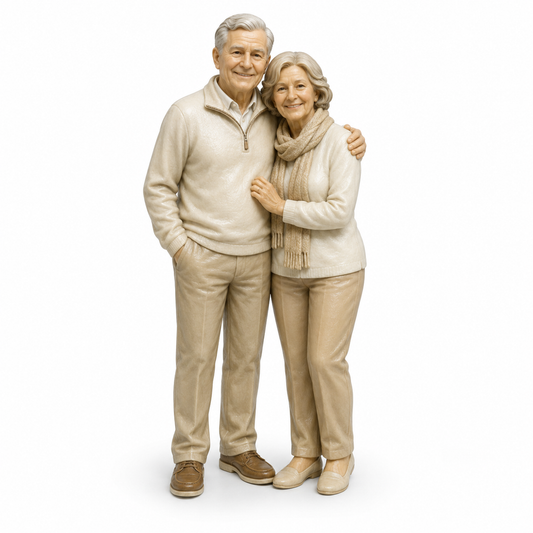 Custom Couple 3D Figurine from Photo | Personalized Couple Gift