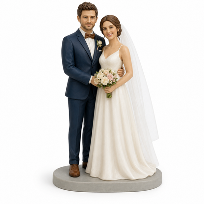Custom Wedding 3D Figurine from Photo | Personalized Wedding Gift