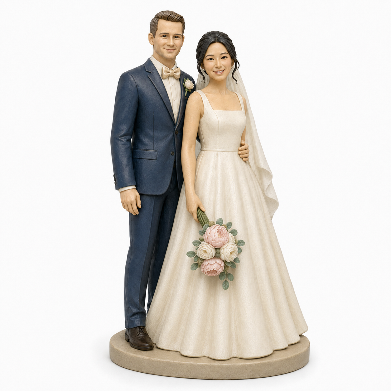 Custom Wedding 3D Figurine from Photo | Personalized Wedding Gift