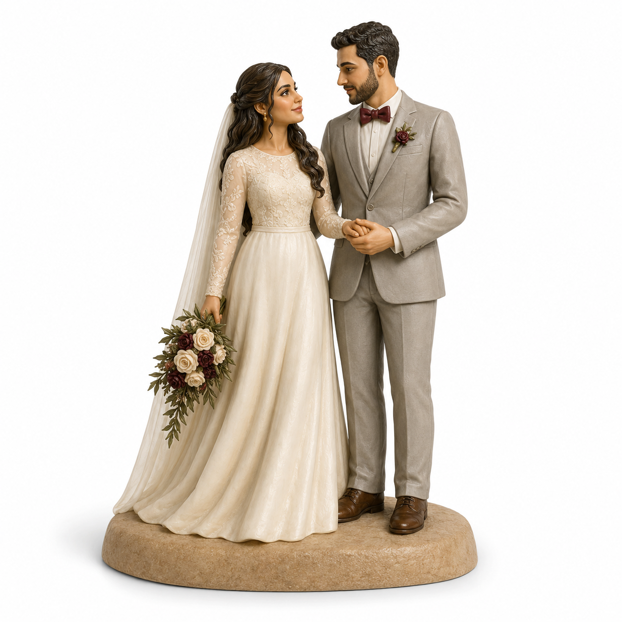 Custom Wedding 3D Figurine from Photo | Personalized Wedding Gift