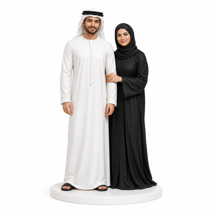 Custom Couple 3D Figurine from Photo | Personalized Couple Gift