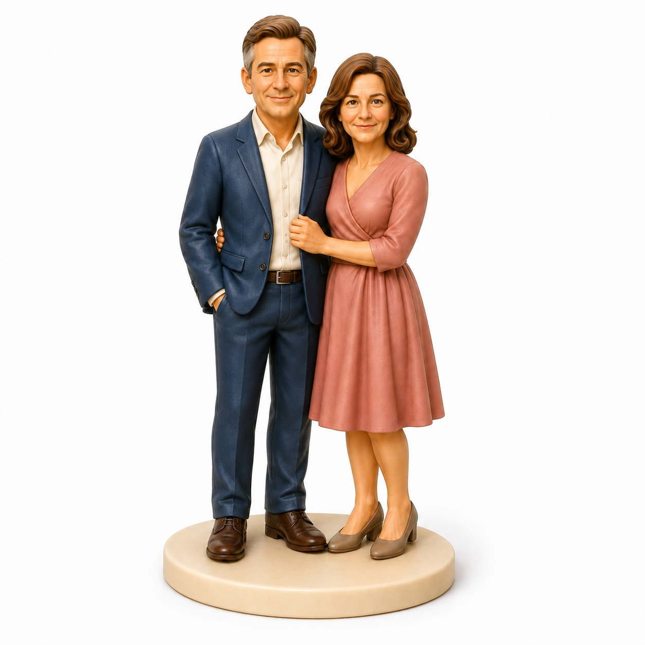 Custom Anniversary 3D Figurine from Photo | Personalized Anniversary Gift
