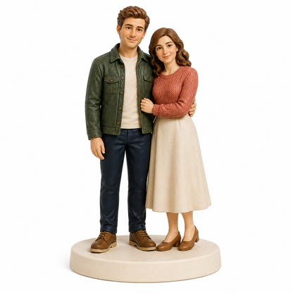 Custom Anniversary 3D Figurine from Photo | Personalized Anniversary Gift