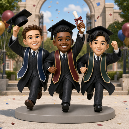 Custom Graduation 3D Figurine from Photo | Personalized Graduation Gift