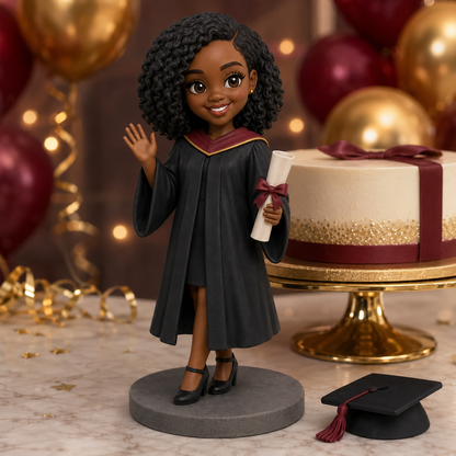 Custom Graduation 3D Figurine from Photo | Personalized Graduation Gift