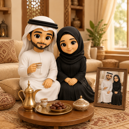 Custom Couple 3D Figurine from Photo | Personalized Couple Gift