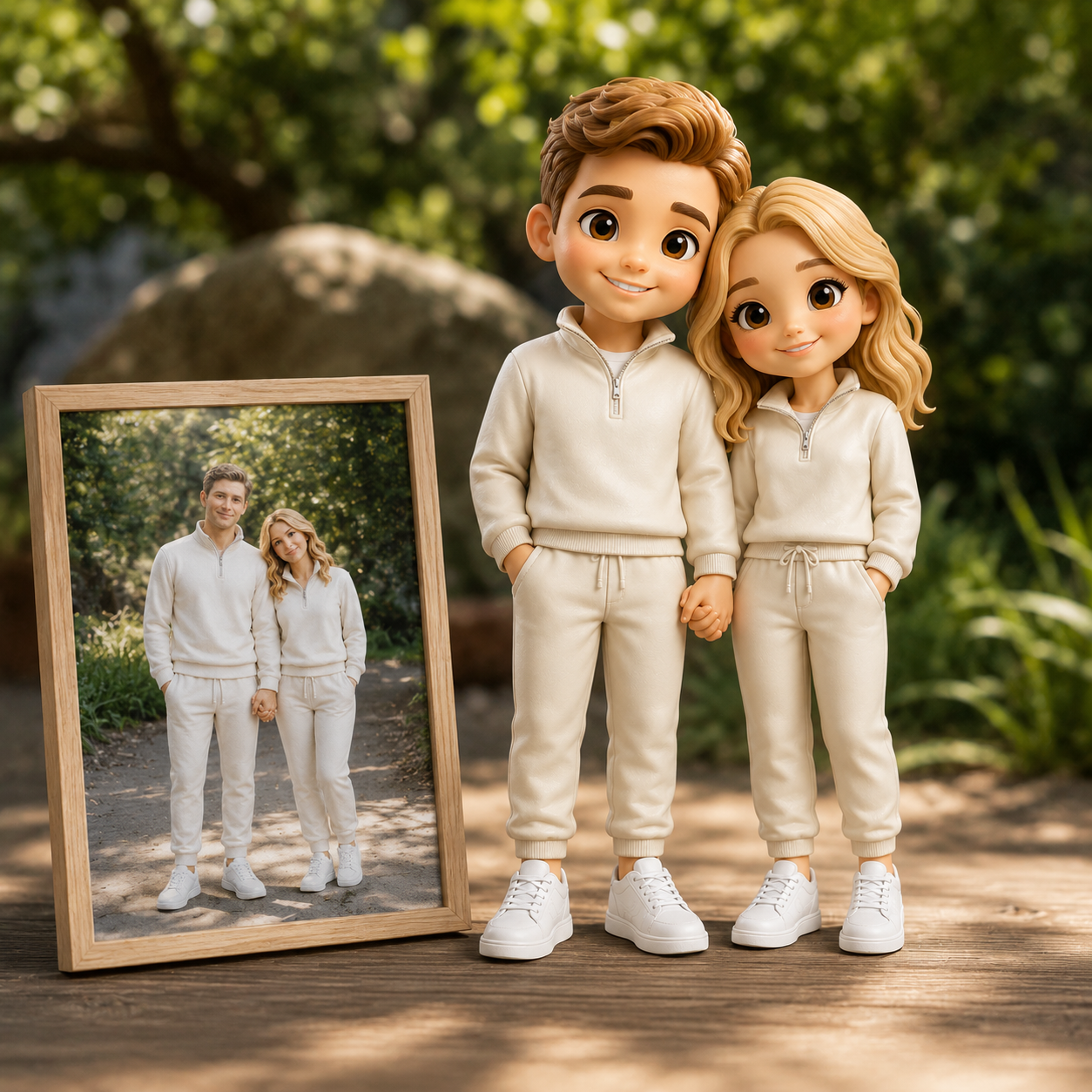 Custom Couple 3D Figurine from Photo | Personalized Couple Gift