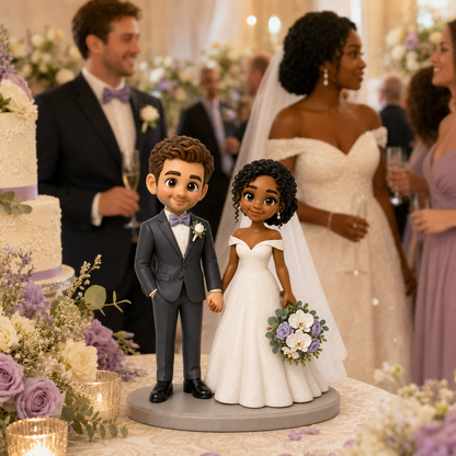 Custom Wedding 3D Figurine from Photo | Personalized Wedding Gift