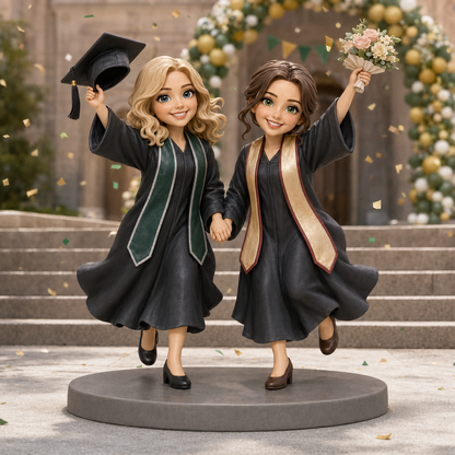 Custom Graduation 3D Figurine from Photo | Personalized Graduation Gift