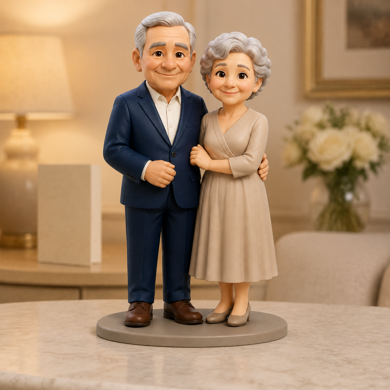 Custom Anniversary 3D Figurine from Photo | Personalized Anniversary Gift