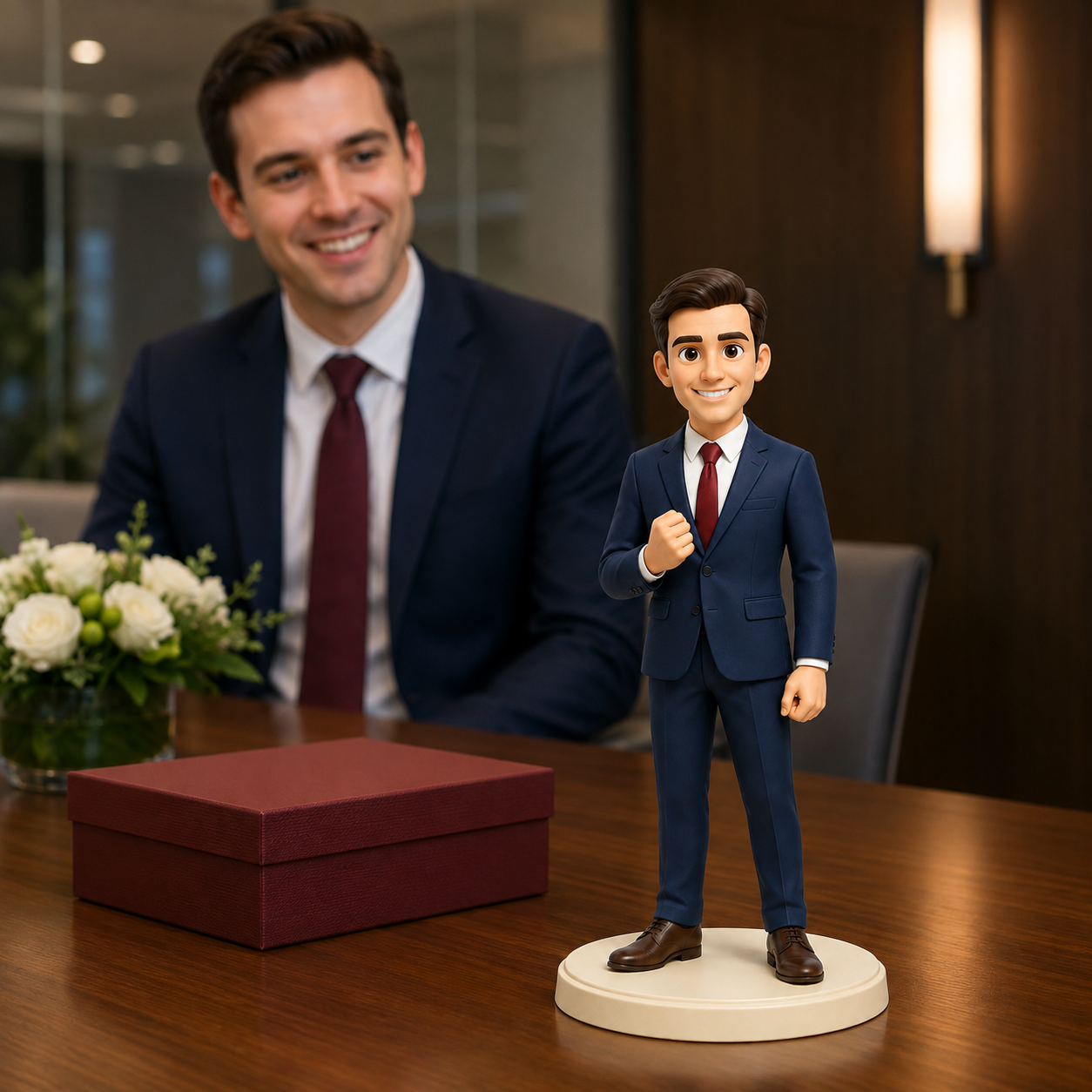 Custom Anniversary 3D Figurine from Photo | Personalized Anniversary Gift