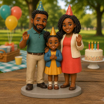 Custom Birthday 3D Figurine from Photo | Personalized Birthday Gift