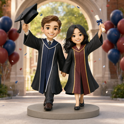 Custom Graduation 3D Figurine from Photo | Personalized Graduation Gift