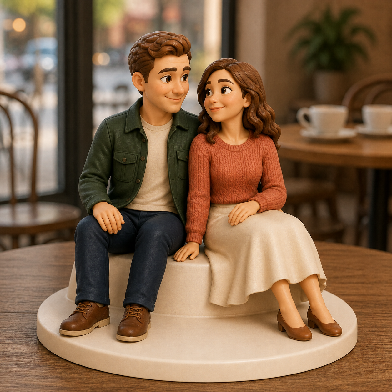 Custom Anniversary 3D Figurine from Photo | Personalized Anniversary Gift