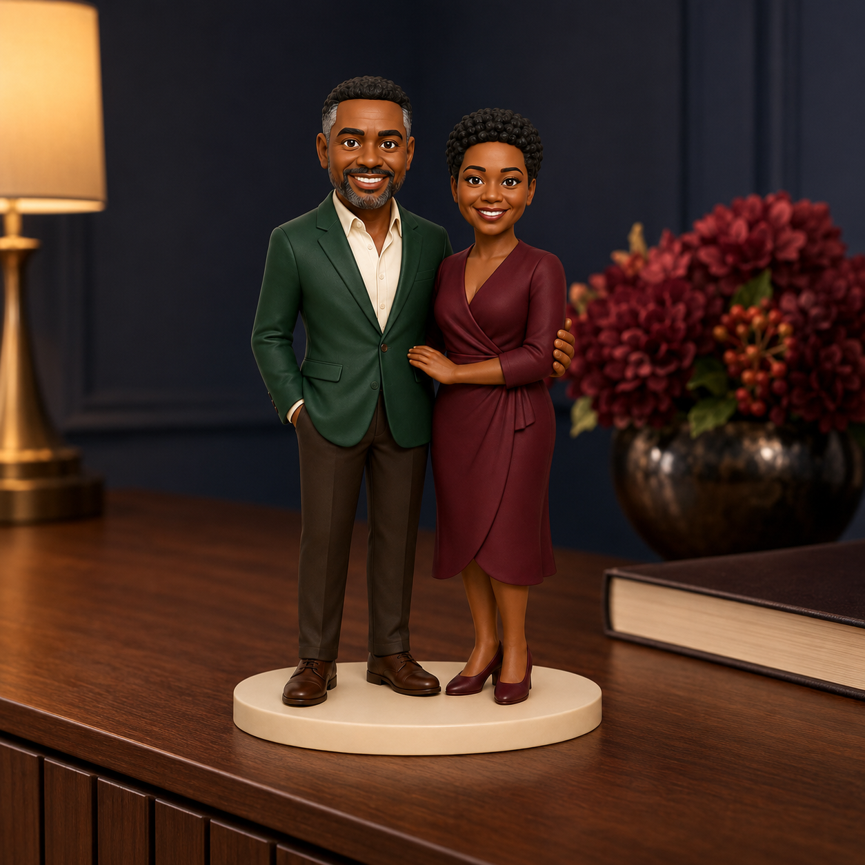 Custom Anniversary 3D Figurine from Photo | Personalized Anniversary Gift