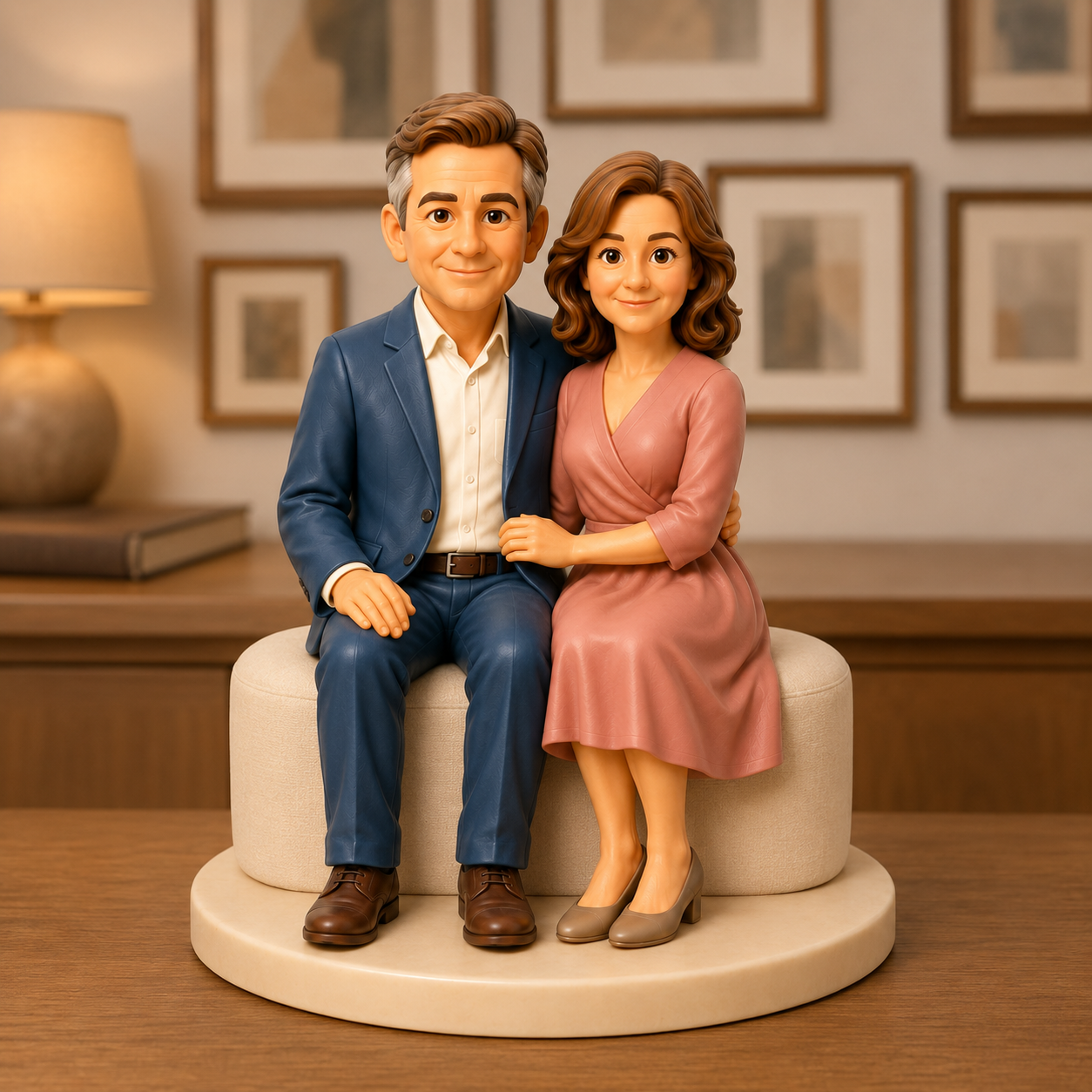 Custom Anniversary 3D Figurine from Photo | Personalized Anniversary Gift
