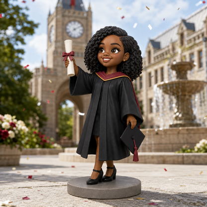 Custom Graduation 3D Figurine from Photo | Personalized Graduation Gift